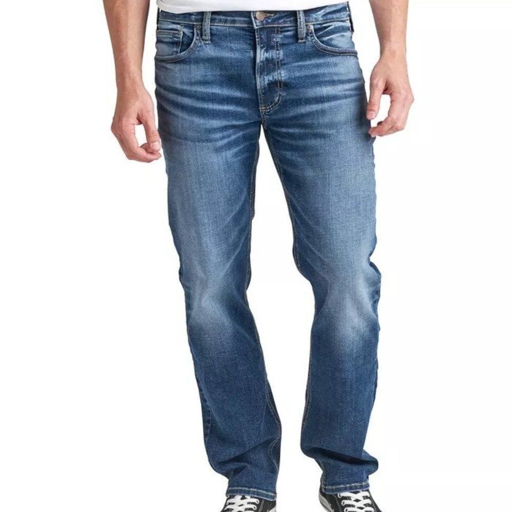 Silver Jeans Co. Men's Allan Classic Fit Straight Leg Jeans